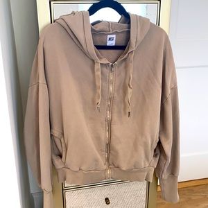 NSF Crop Zip Front Hoodie